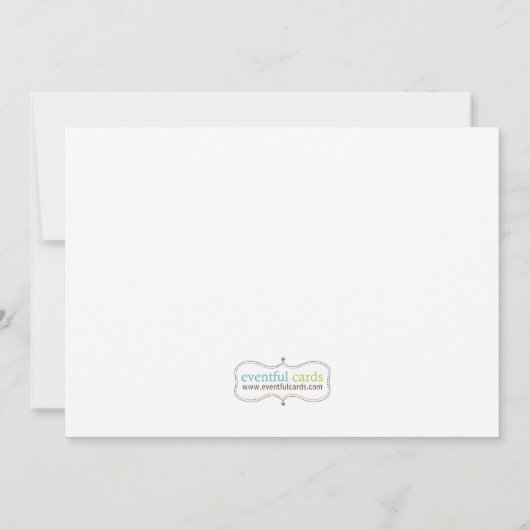 台所ブライダルシャワーの招待状 招待状 (裏面)