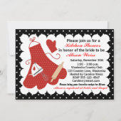 台所ブライダルシャワーの招待状 招待状 (正面)