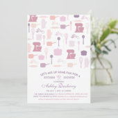 台所ブライダルシャワーは、台所に貯蔵します 招待状 (スタンド正面)