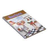 台所マウスのレシピのノート ノートブック (右側)