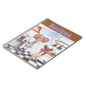 台所マウスのレシピのノート ノートブック (左側)