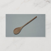 台所仕事のための木のスプーン 名刺 (裏面)