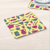 台所供給 スクエアペーパーコースター (アングル)