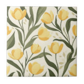 台所壁用ボホモロッコチューリップセラミックタイル タイル (正面)