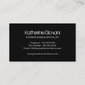 台所専門家の名刺 名刺 (裏面)