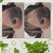 台所布犬鼻 キッチンタオル (折り畳み)