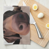 台所布犬鼻 キッチンタオル (四つ折り)