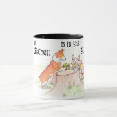 台所庭師-おもしろいのフォント マグカップ (中央)