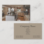 台所建築業者の名刺 名刺 (正面/裏面)