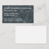 台所改装石背景 名刺 (正面/裏面)