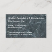 台所改装石背景 名刺 (正面)