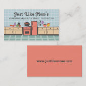 台所料理のトマトソースのシェフの名刺をタイルを張って下さい コーリングカード (正面/裏面)