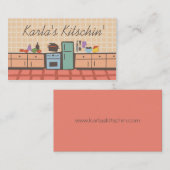 台所料理のトマトソースのシェフの名刺をタイルを張って下さい 名刺 (正面/裏面)