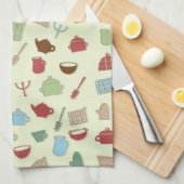 台所模様 キッチンタオル (四つ折り)