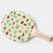 台所模様 卓球ラケット (横)