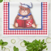 台所猫タオル キッチンタオル (折り畳み)