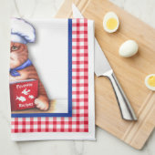 台所猫タオル キッチンタオル (四つ折り)