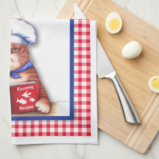 台所猫タオル キッチンタオル (四つ折り)