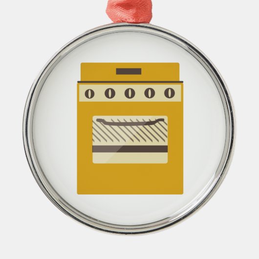 台所用レンジ メタルオーナメント (正面)