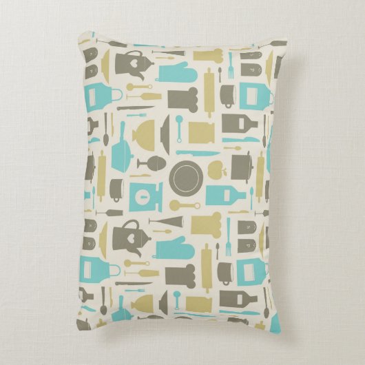 台所用具のパターン アクセントクッション (裏面(縦))