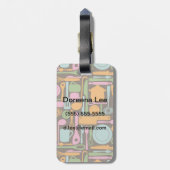 台所用具の模様3 ラゲッジタグ (裏面縦)