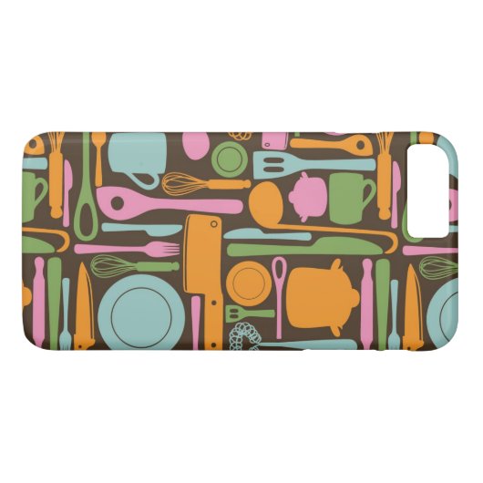 台所用具の模様3 Case-Mate iPhoneケース (裏面(横))