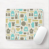 台所用具の模様 マウスパッド (マウス)