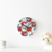 台所用具の点検 ラウンド壁時計 (ホーム)