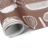 台所用具テーマ包装紙 ラッピングペーパー (ロールコーナー)