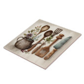 台所用具水彩陶磁素朴瓦 タイル (側面)