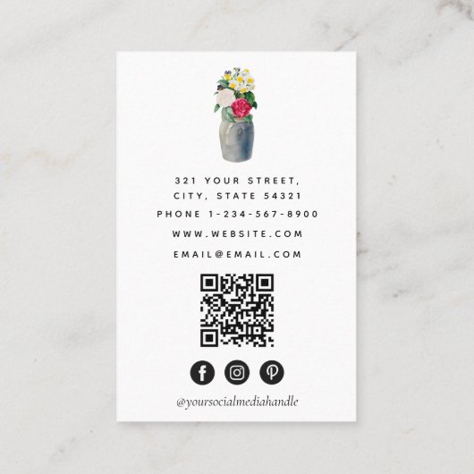 台所用具食事シェフケータリング食品サービス 名刺 (裏面)