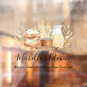 台所用具食品水彩引用文 ウィンドウサイン (シート2)