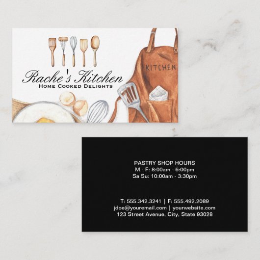 台所用品と料理具 名刺 (正面/裏面)