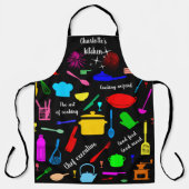 台所用品のパタおもしろいーン エプロン (正面)