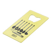 台所用品の漫画イラストレーション クレジットカード栓抜き (正面アングル)