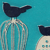 台所用品の鳥キッチンのテーマのポスター ポスター