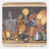 台所用品を使った静物体験 スクエアシール (正面)