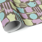 台所用品パターン2 ラッピングペーパー (ロールコーナー)