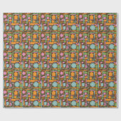 台所用品パターン3 ラッピングペーパー (フラット)