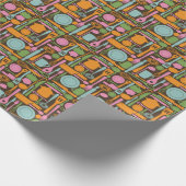 台所用品パターン3 ラッピングペーパー (角)