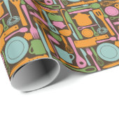 台所用品パターン3 ラッピングペーパー (ロールコーナー)