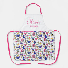 台所用品パーソナライズされたのパターン エプロン