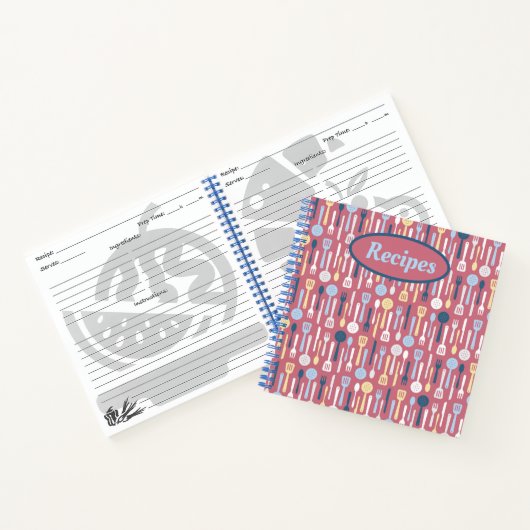 台所用品レシピノート ノートブック (内部)