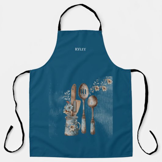 台所用品素朴モノグラモダンム エプロン (正面)