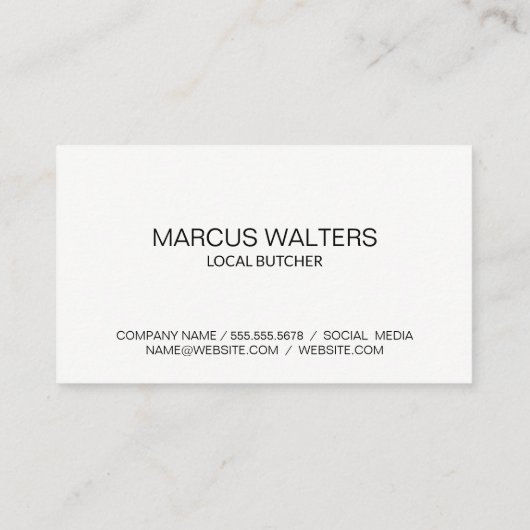 台所用品 | ステーキハウス 名刺 (裏面)