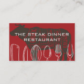 台所用品 | ステーキハウス 名刺 (正面)