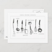 台所用品 ポストカード (正面/裏面)