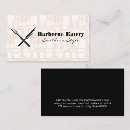 台所用品 名刺 (正面/裏面)