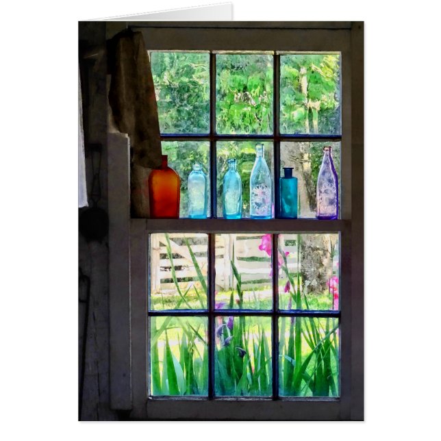 台所窓のボトル (正面)