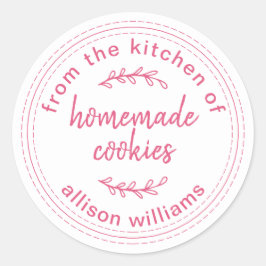 台所素朴から自家製クッキー ラウンドシール